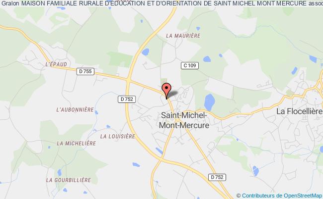 plan association Maison Familiale Rurale D'Éducation Et D'orientation De Saint Michel Mont Mercure Sèvremont