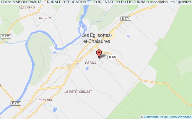 plan association Maison Familiale Rurale D'education Et D'orientation Du Libournais Les Églisottes-et-Chalaures