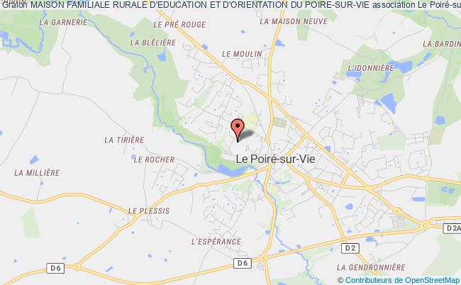plan association Maison Familiale Rurale D'education Et D'orientation Du Poire-sur-vie Le    Poiré-sur-Vie