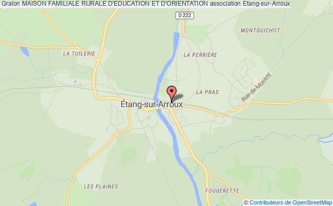 plan association Maison Familiale Rurale D'education Et D'orientation Étang-sur-Arroux