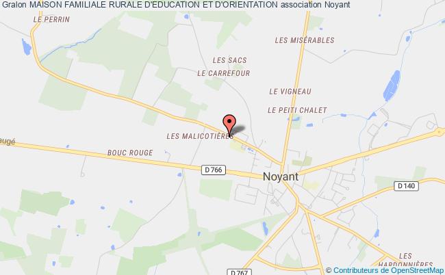 plan association Maison Familiale Rurale D'education Et D'orientation Noyant-Villages
