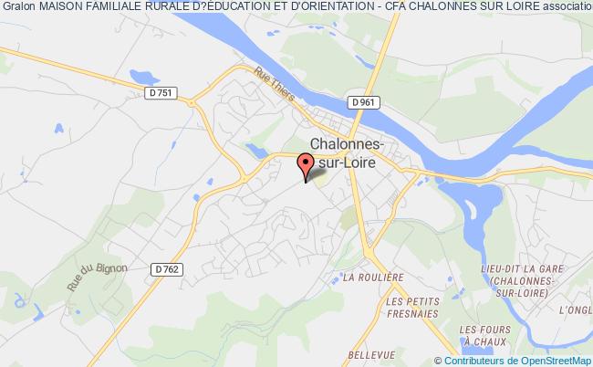 plan association Maison Familiale Rurale D?Éducation Et D'orientation - Cfa Chalonnes Sur Loire Chalonnes-sur-Loire