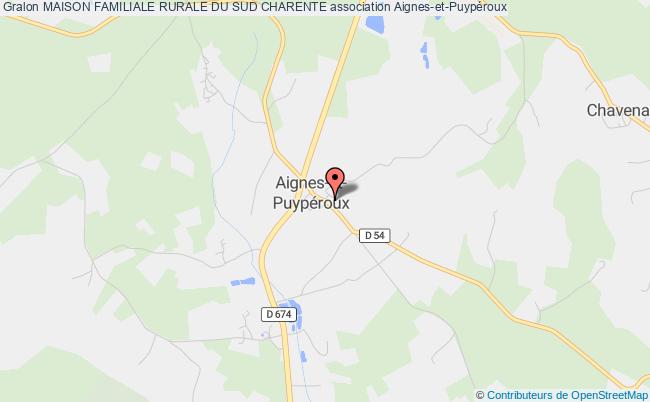 plan association Maison Familiale Rurale Du Sud Charente Aignes-et-Puypéroux