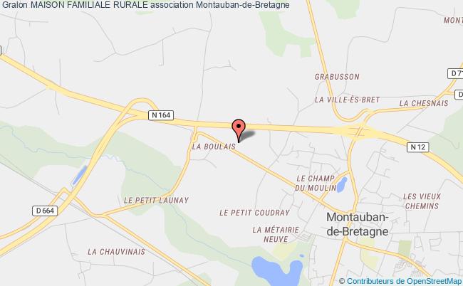 plan association Maison Familiale Rurale Montauban-de-Bretagne