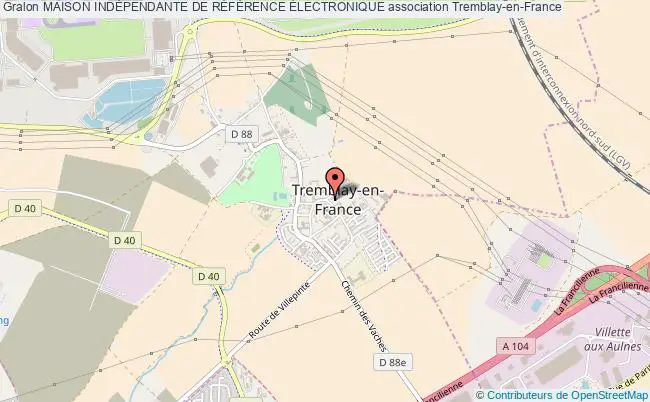 plan association Maison IndÉpendante De RÉfÉrence Électronique Tremblay-en-France