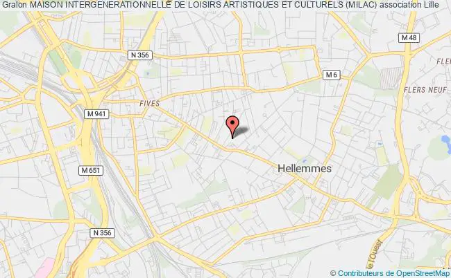 plan association Maison Intergenerationnelle De Loisirs Artistiques Et Culturels (milac) Lille