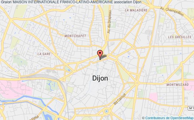 plan association Maison Internationale Franco-latino-americaine Dijon