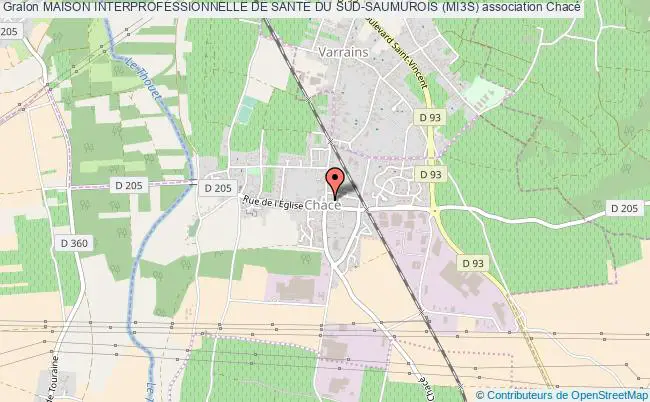 plan association Maison Interprofessionnelle De Sante Du Sud-saumurois (mi3s) Chacé