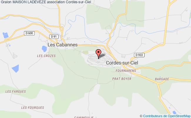 plan association Maison LadevÈze Cordes-sur-Ciel