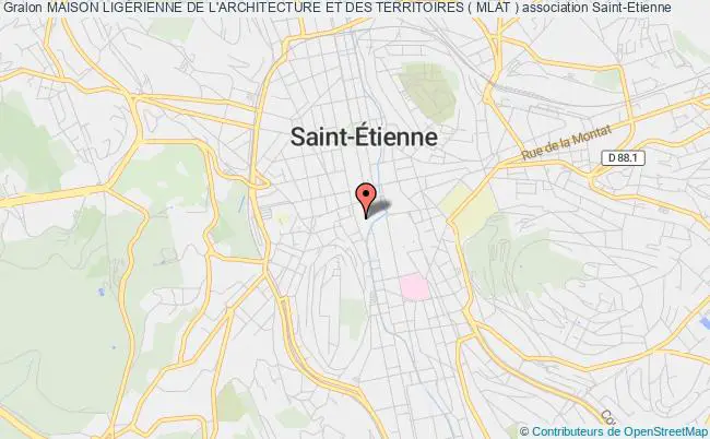plan association Maison LigÉrienne De L'architecture Et Des Territoires ( Mlat ) Saint-Étienne