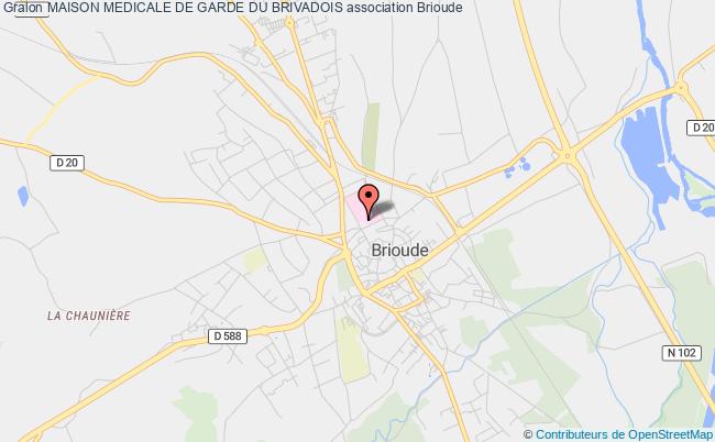 plan association Maison Medicale De Garde Du Brivadois Brioude