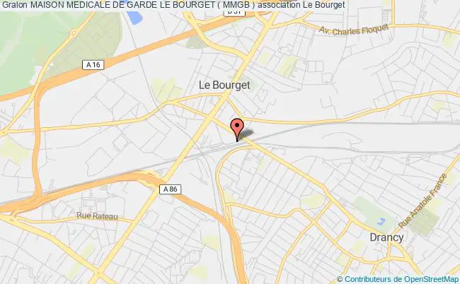 plan association Maison Medicale De Garde Le Bourget ( Mmgb ) Bourget