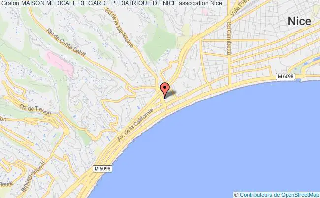 plan association Maison MÉdicale De Garde PÉdiatrique De Nice Nice