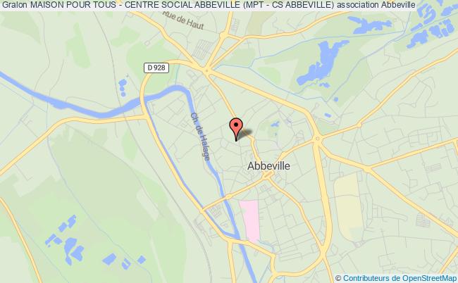 plan association Maison Pour Tous - Centre Social Abbeville (mpt - Cs Abbeville) Abbeville