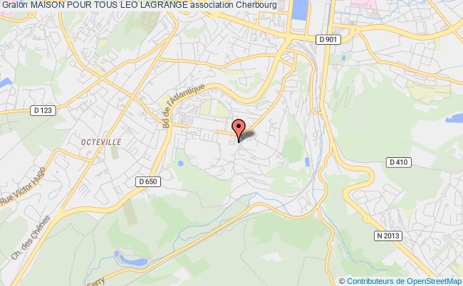 plan association Maison Pour Tous Leo Lagrange Cherbourg-Octeville