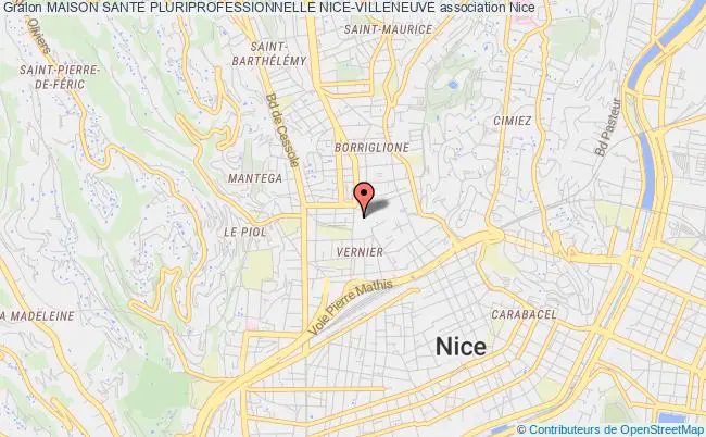 plan association Maison Sante Pluriprofessionnelle Nice-villeneuve Nice