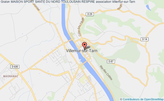plan association Maison Sport SantÉ Du Nord Toulousain Respire Villemur-sur-Tarn