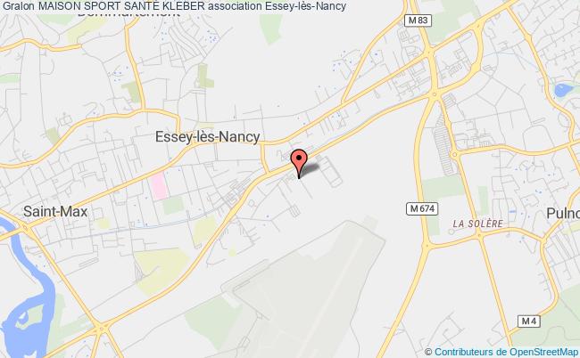 plan association Maison Sport SantÉ Kleber Essey-lès-Nancy