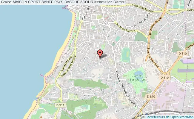 plan association Maison Sport SantÉ Pays Basque Adour Biarritz