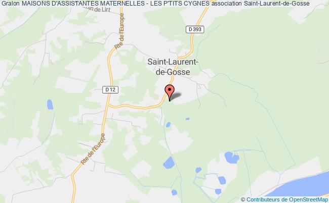 plan association Maisons D'assistantes Maternelles - Les P'tits Cygnes Saint-Laurent-de-Gosse