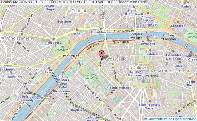 plan association Maisons Des Lyceens (mdl) Du Lycee Gustave Eiffel Paris