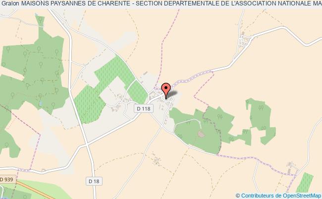 plan association Maisons Paysannes De Charente - Section Departementale De L'association Nationale Maisons Paysannes De France Saint-Cybardeaux