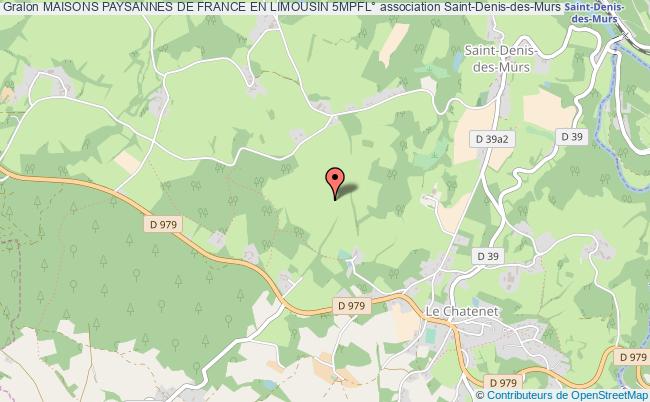 plan association Maisons Paysannes De France En Limousin 5mpfl° Saint-Denis-des-Murs