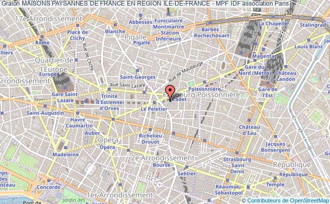 plan association Maisons Paysannes De France En Region Ile-de-france - Mpf Idf Paris