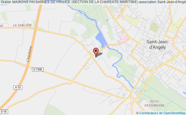 plan association Maisons Paysannes De France (section De La Charente-maritime) Saint-Jean-d'Angély