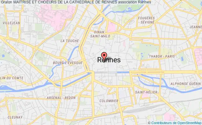 plan association Maitrise Et Choeurs De La Cathedrale De Rennes Rennes