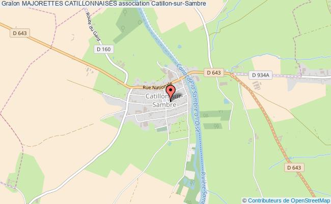 plan association Majorettes Catillonnaises Catillon-sur-Sambre