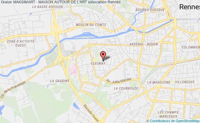 plan association Maksimart - Maison Autour De L'art Rennes