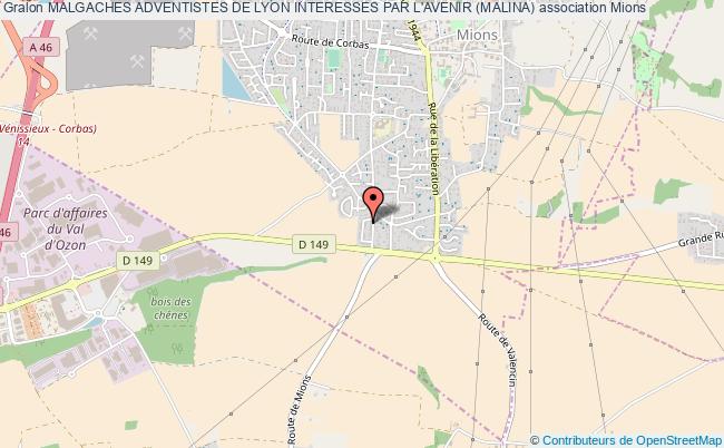 plan association Malgaches Adventistes De Lyon Interesses Par L'avenir (malina) Mions