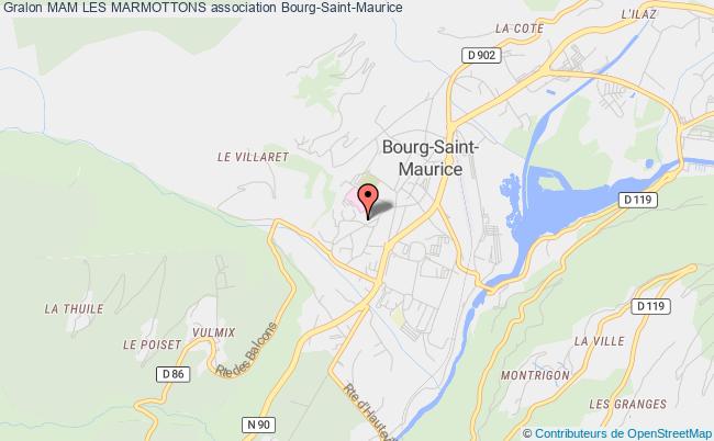 plan association Mam Les Marmottons Bourg-Saint-Maurice