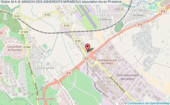 plan association M.a.m (maison Des AdhÉrents Mirabeau) Aix-en-Provence
