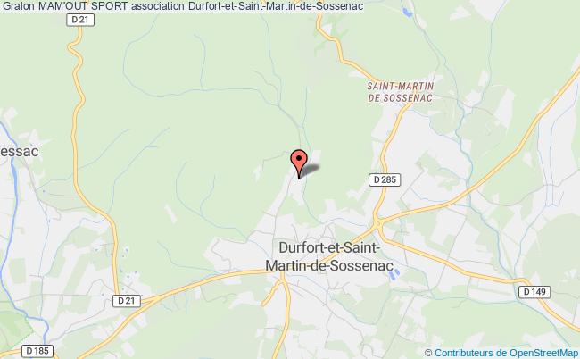 plan association Mam'out Sport Durfort-et-Saint-Martin-de-Sossenac