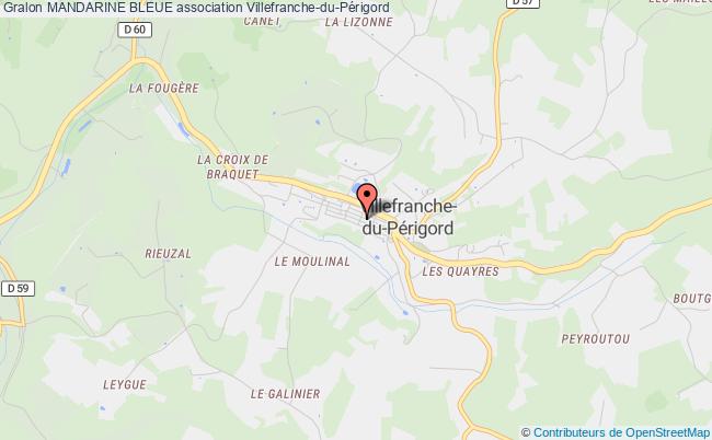 plan association Mandarine Bleue Villefranche-du-Périgord