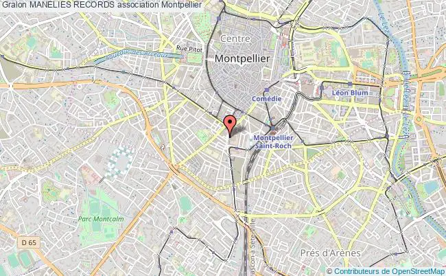 plan association Manelies Records Montpellier