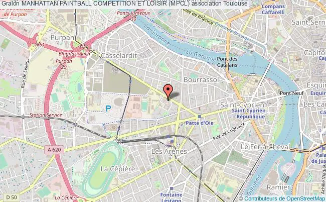 plan association Manhattan Paintball Competition Et Loisir (mpcl) Toulouse