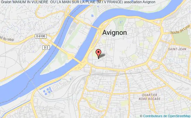 plan association Manum In Vulnere  Ou La Main Sur La Plaie (m.i.v France) Avignon