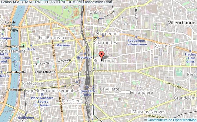 plan association M.a.r. Maternelle Antoine Remond Lyon 6e Arrondissement