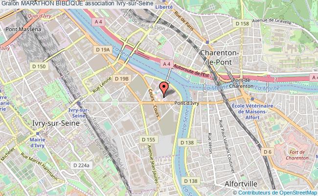 plan association Marathon Biblique Ivry-sur-Seine