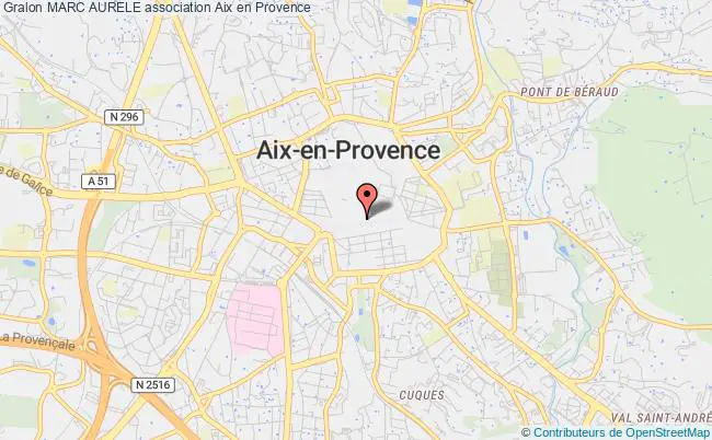 plan association Marc Aurele Aix-en-Provence