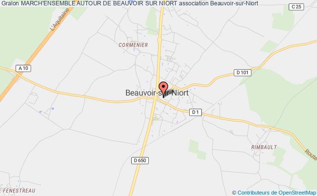 plan association March'ensemble Autour De Beauvoir Sur Niort Beauvoir-sur-Niort