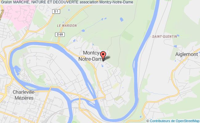 plan association Marche, Nature Et Decouverte Montcy-Notre-Dame
