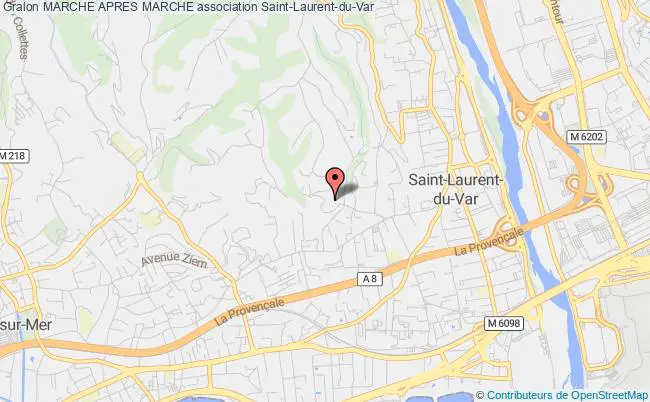 plan association Marche Apres Marche Saint-Laurent-du-Var