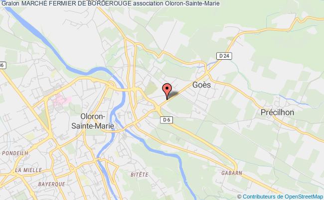 plan association MarchÉ Fermier De Borderouge Oloron-Sainte-Marie