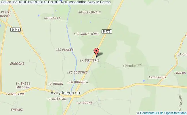 plan association Marche Nordique En Brenne Azay-le-Ferron
