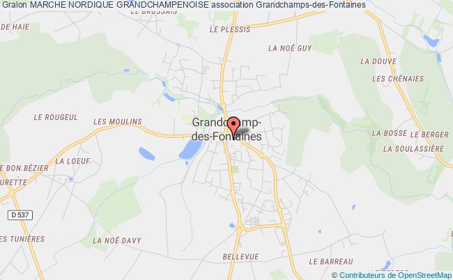 plan association Marche Nordique Grandchampenoise Grandchamp-des-Fontaines