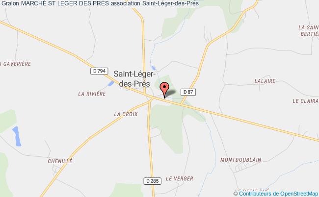 plan association MarchÉ St Leger Des PrÉs Saint-Léger-des-Prés